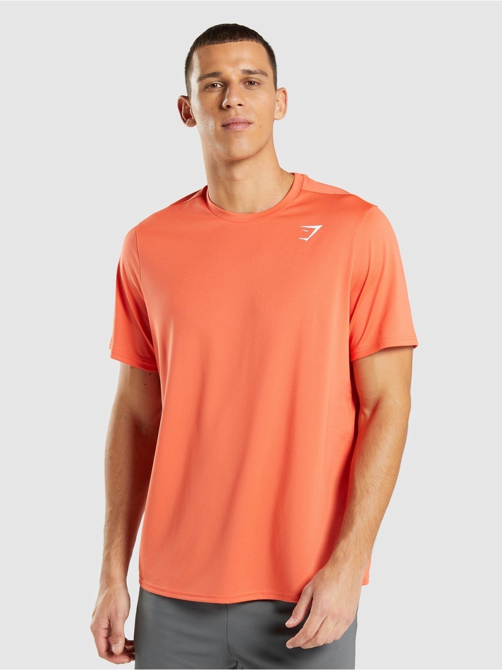 Gymshark Men’s Coral Orange Short Sleeve Training Tee